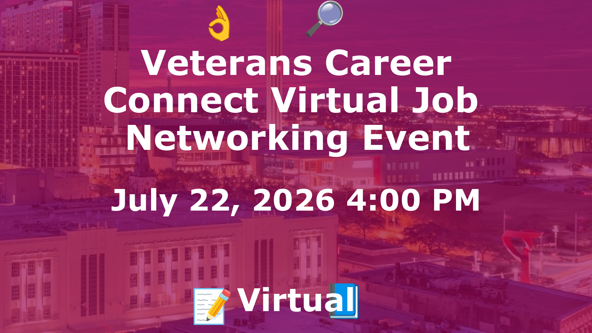 Veterans Career Connect Virtual Job  Networking Event event image